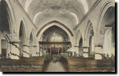 Interior of St. Margaret's Church, Barking, Essex