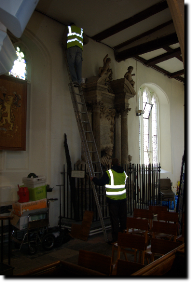 Barking Church being decorated