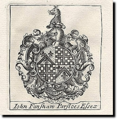John Fanshawe of Parsloes Book plate